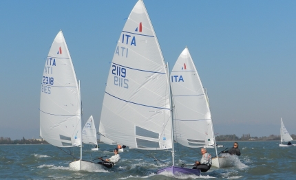 circolo della vela mestre seconda giornata del campionato invernale della classe dinghy
