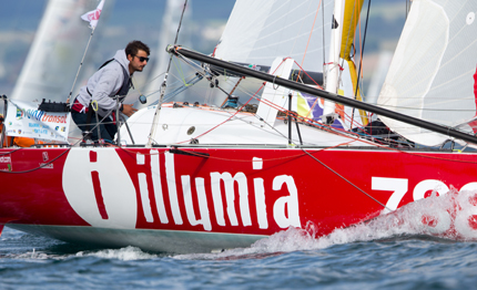 mini transat zambelli match race in pieno oceano con luke berry