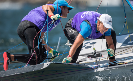 mondiale 49er conti clapcich terze dopo la prima giornata