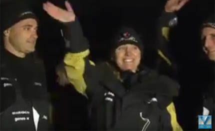 video la partenza di spindrift per il trofeo jules verne