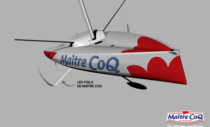 in vista del vendee globe anche maitre coq si converte ai foil
