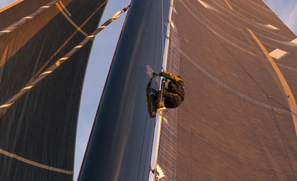 trofeo jules verne problemi all albero per spindrift