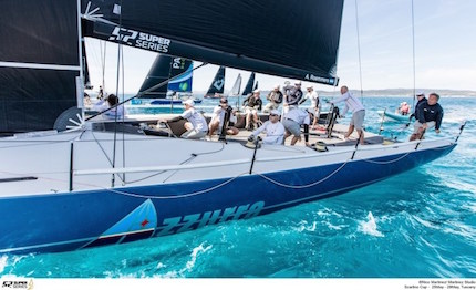 52 super series azzurra terza nella regata costiera