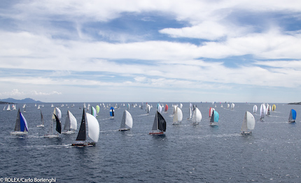 giraglia rolex cup primo giorno di regate costiere saint tropez