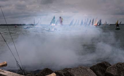 solitaire du figaro che partenza da cowes