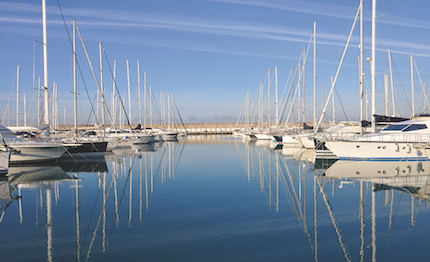 tappa cala de medici della canoa polinesiana del toscana lungo costa