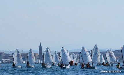 primo giorno di coppa aico coppa touring iv tappa trofeo optimist italia kinder sport