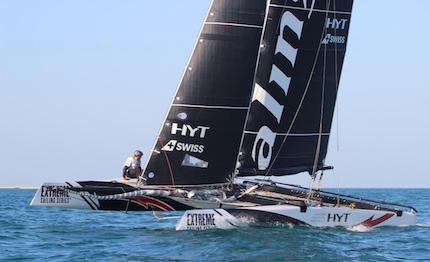 alinghi vince il quinto act delle extreme sailing series san pietroburgo