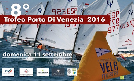 concluso ottavo trofeo porto di venezia per la classe optimist