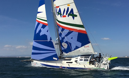 domani la partenza del giro del mondo di gaetano mura su italia