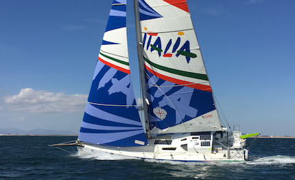 alle 05 20 di oggi gaetano mura italia hanno passato la linea di gibilterra