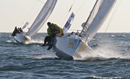 oltre 30 nodi per esordio della finale liv in testa adriaco barcola grignano cnv argentario