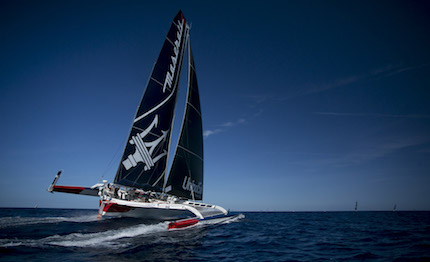 maserati multi70 prima sfida in atlantico