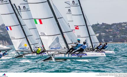 terza giornata di regate ai mondiali giovanili di auckland