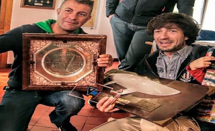 festa selfie bonaccia per la trans lac del lago di garda che va alla coppia giovanelli milini