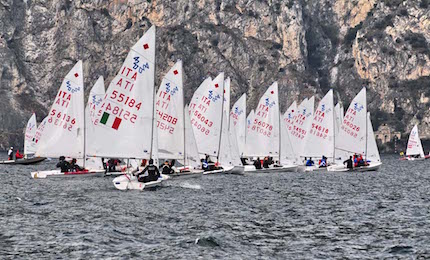 una sola prova alla regata nazionale 420 di riva del garda giorni dalla conclusione