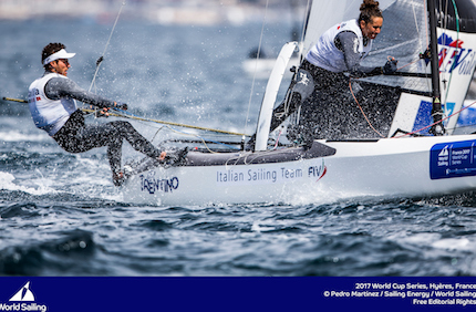 la seconda giornata della coppa del mondo di hyeres