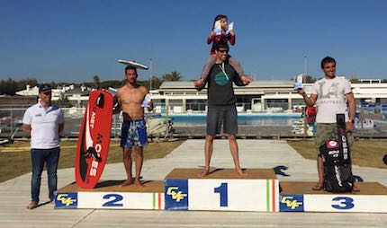 andrea beverino vince la prima tappa del circuito nazionale hydrofoil open 2017