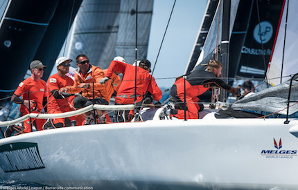 russi di tavatuy al comando della seconda tappa della melges 32 world league