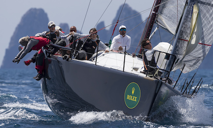 rolex capri sailing week tra farr 40 in testa tedeschi di struntje light