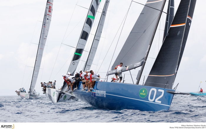 rolex tp52 words azzurra all attacco dei leader