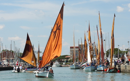 la tenza di cervia ha preparato le vele per la cursa di batell lo sposalizio del mare
