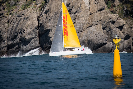 dhl sulla linea di partenza della 151 miglia con adelasia di torres