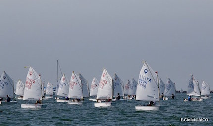 iniziata la tappa del trofeo optimist italia kinder sport ravenna