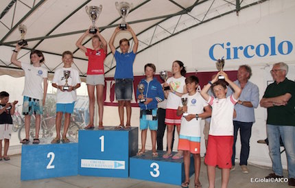 gradoni cortese la tappa del trofeo optimist italia kinder sport di ravenna