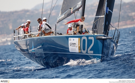 azzurra accorcia le distanze nel primo giorno dell audi sailing week