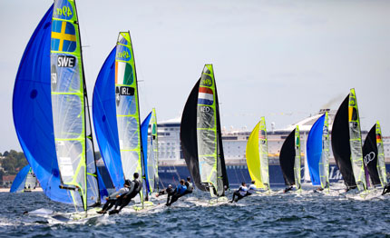 kieler woche bene gli italiani nel laser