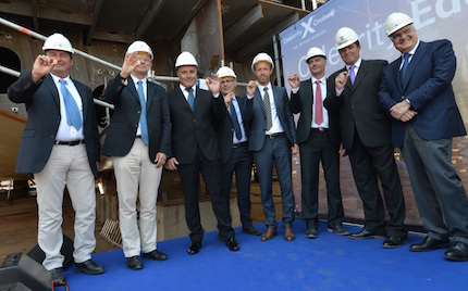 la celebrity edge celebra un altro passo fondamentale nella sua costruzione