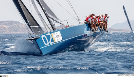 azzurra seconda nella costiera dell audi sailing week