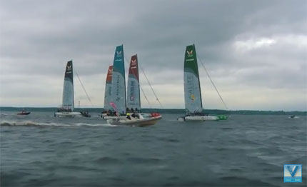 video m32 collisione in boa al world match race si san pietroburgo
