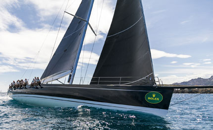 day of surprises kicks off maxi yacht rolex cup