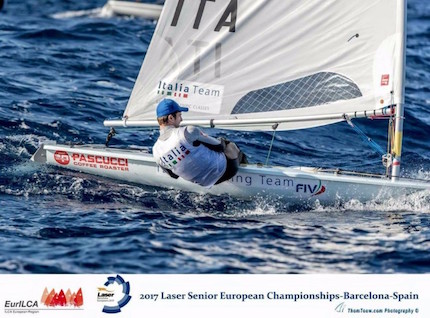 francesco marrai argento al laser europeans 2017