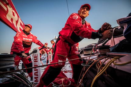 mapfre team brunel guidano la flotta verso alicante