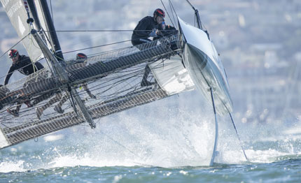 extreme sailing series sap wins in san diego