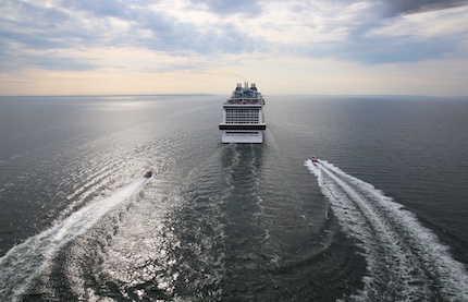 crociere esordio della msc meraviglia civitavecchia