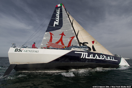 giovanni soldini maserati multi 70 perso un timone in una collisione con oggetto galleggiante