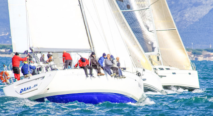 campionato invernale circeo due regate con vento di circa 10 nodi