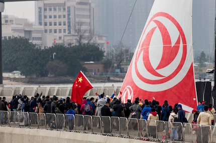 vor domani la dongfeng in port race di canton