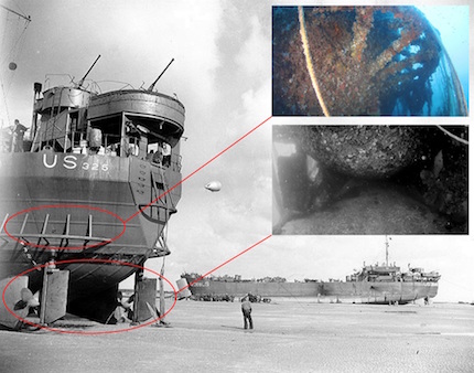 soprintendenza del mare concluso il monitoraggio del relitto nave da sbarco della seconda guerra mondiale