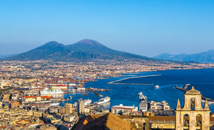 napoli la campania star sul social
