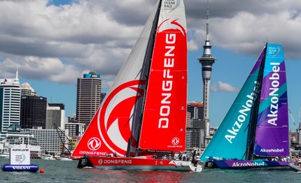 volvo ocean race dongfeng vince la new zealand herald in port race