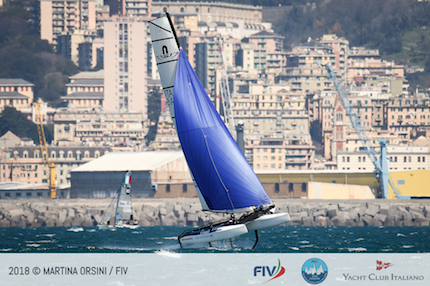 cico 2018 prime prove genova con forte vento di tramontana