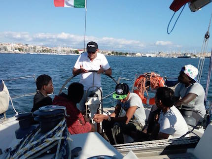 ragazzi di new sardiniasail partono per la romaxtutti