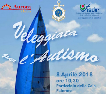 veleggiata per autismo domenica aprile nel golfo di palermo