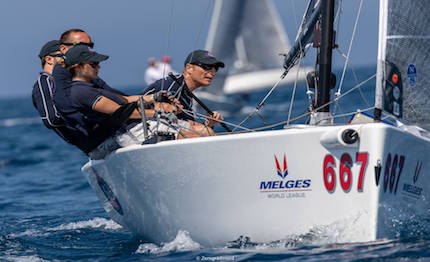 brontolo racing esordisce in grande stile nelle melges 20 world league