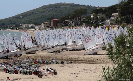 ottime condizioni formia alla ii tappa del trofeo optimist italia kinder sport